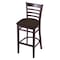 Holland Bar Stool Co 30" Bar Stool, Dark Cherry Finish, Rein Coffee Seat 314030DC025 - alternate 1